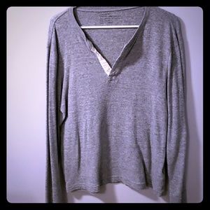 Mens waffle long sleeve shirt. Size large